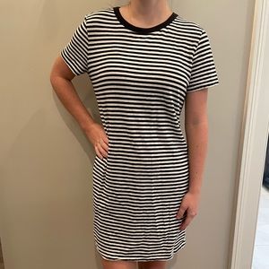 LOFT striped tshirt dress